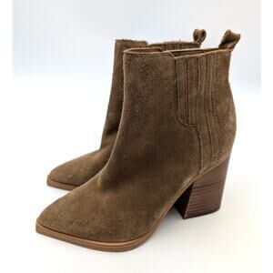 Marc Fisher LTD Oshay Pointed Toe Bootie Boots Women's Brown Size US4M EU35